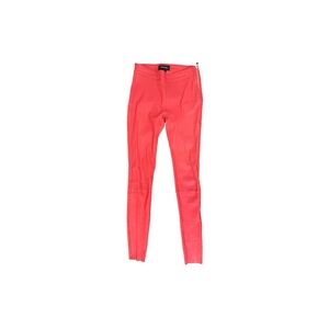 Mackage 100% Lamb Leather Red Leggings Size US 2